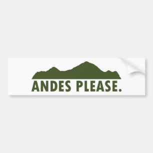 Autocollant De Voiture Andes S'Il Vous Plaît