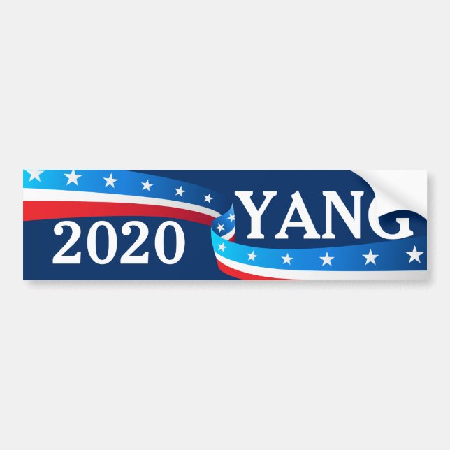 Autocollant De Voiture Andrew Yang Président 2020 (Devant)