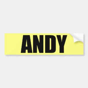 Autocollant De Voiture Andy