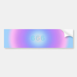 Autocollant De Voiture Angel Numbers 666 - Auto-réalisation