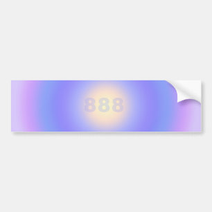 Autocollant De Voiture Angel Numbers 888 - On the Right Path