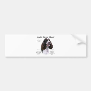 Autocollant De Voiture Anglais Springer Spaniel (foie)
