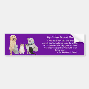 Autocollant De Voiture Animaux familiers personnalisables et citation de