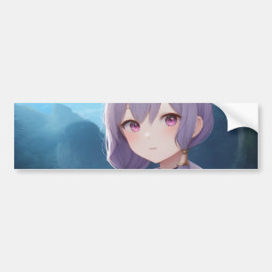 Autocollant De Voiture Anime Girl 001