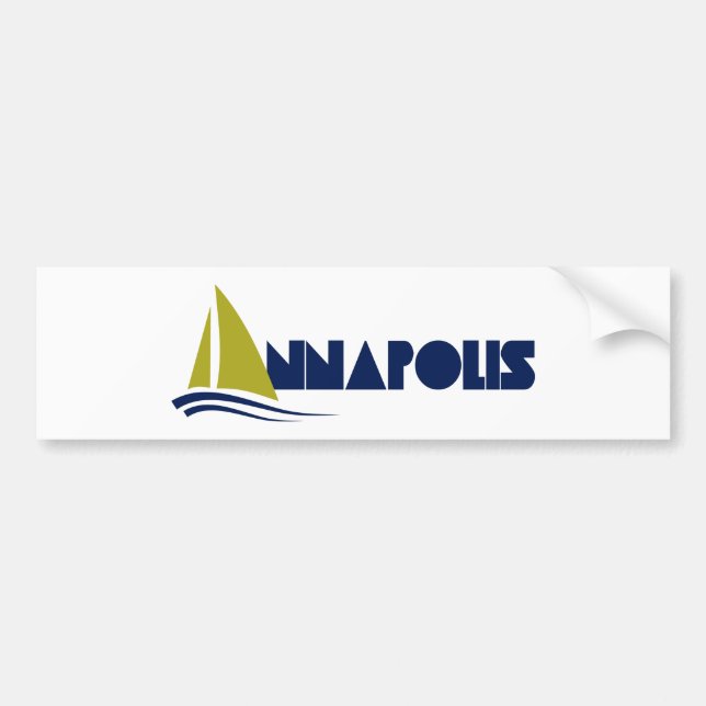 Autocollant De Voiture Annapolis, Maryland (Devant)