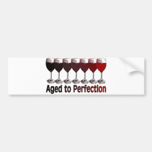 Autocollant De Voiture Anniversaire du vin rouge