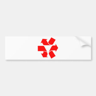 Autocollant De Voiture Annuler le recyclage du symbole
