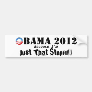 Autocollant De Voiture Anti adhésif pour pare-chocs 2012 d'Obama