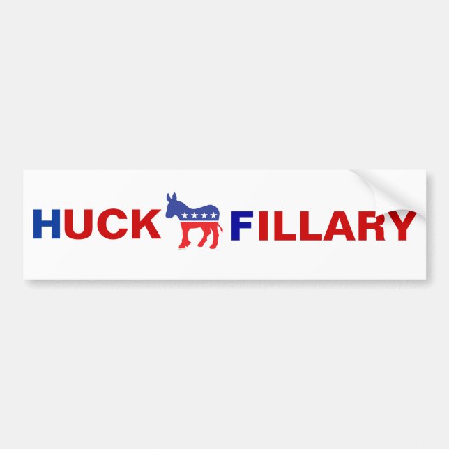 Autocollant De Voiture Anti adhésif pour pare-chocs de Hillary Clinton (Devant)