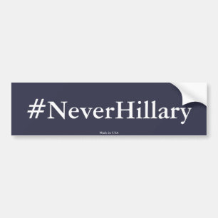 Autocollant De Voiture Anti adhésif pour pare-chocs #NeverHillary de