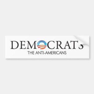 Autocollant De Voiture Anti-Américains de Démocrate