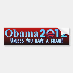 Autocollant De Voiture Anti Barack Obama - cerveau