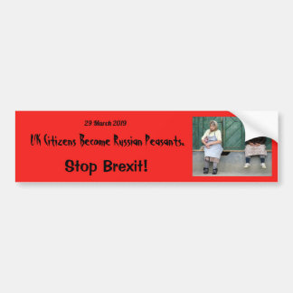 Autocollant De Voiture Anti-Brexit adhésif pour pare-chocs