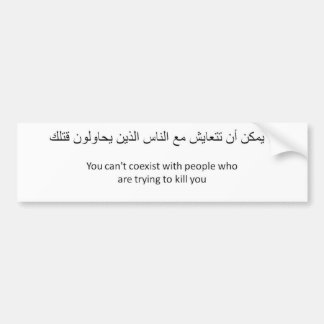 Autocollant De Voiture Anti-Coexistez