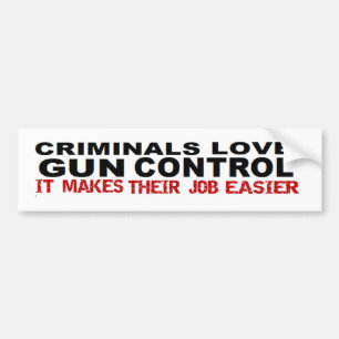 Autocollant De Voiture Anti contrôle des armes criminel d'Obama politique