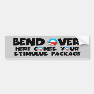 Autocollant De Voiture Anti courbure d'Obama au-dessus de paquet de