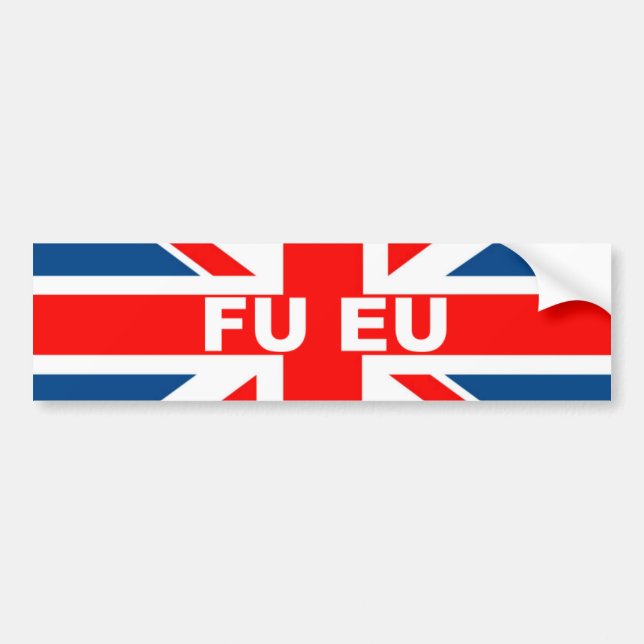 Autocollant De Voiture Anti drapeau d'UE les Anglais (Devant)