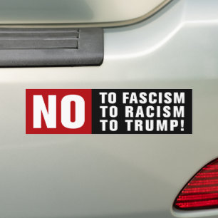 Autocollant De Voiture Anti-fascisme Anti-Racisme Anti-Trump