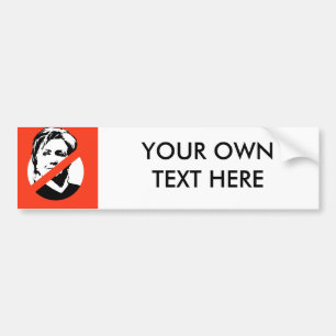 AUTOCOLLANT DE VOITURE ANTI-HILLARY CLINTON