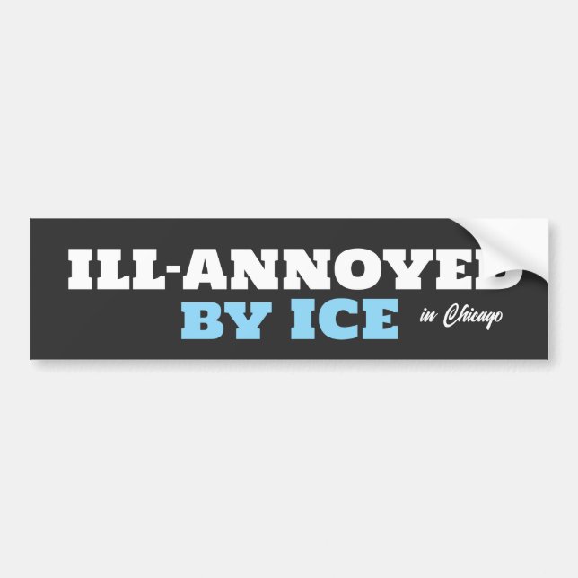 Autocollant De Voiture anti-ICE humor (Devant)