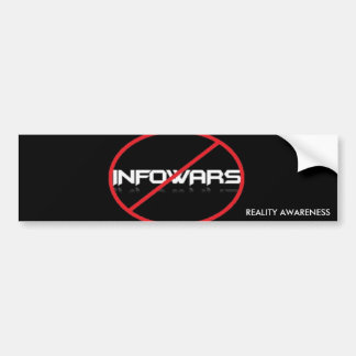 Autocollant De Voiture Anti-Infowars adhésif pour pare-chocs