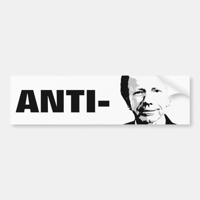 AUTOCOLLANT DE VOITURE ANTI-LIEBERMAN (Devant)