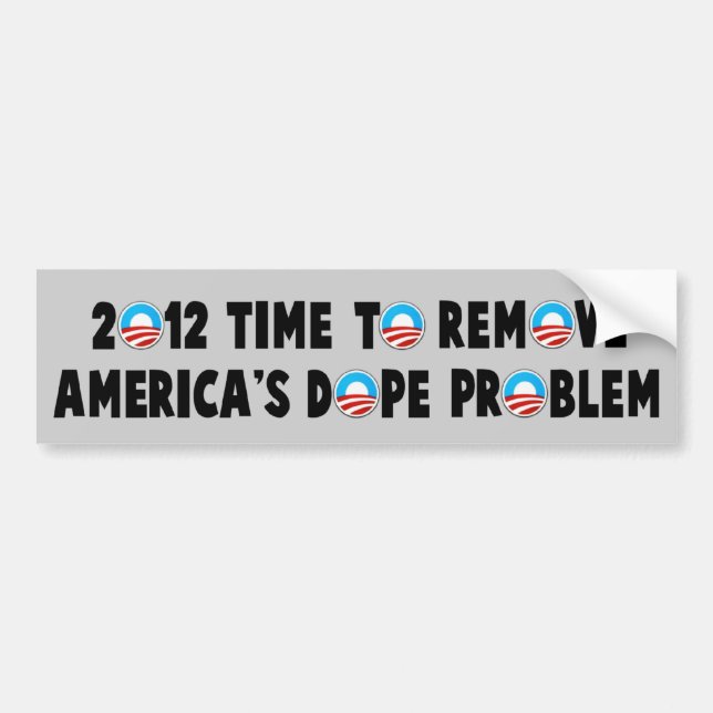 Autocollant De Voiture Anti Obama 2012 (Devant)