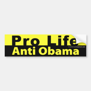 Autocollant De Voiture Anti Obama anti-avortement