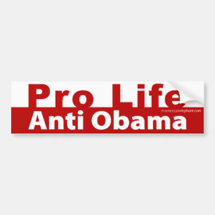 Autocollant De Voiture Anti Obama anti-avortement