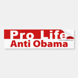 Autocollant De Voiture Anti Obama anti-avortement