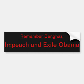 Autocollant De Voiture Anti-Obama Benghazi