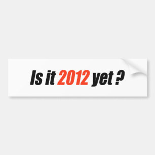 Autocollant De Voiture Anti-Obama Bumpersticker - 2012 encore