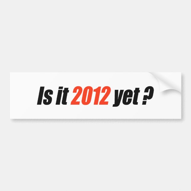 Autocollant De Voiture Anti-Obama Bumpersticker - 2012 encore (Devant)