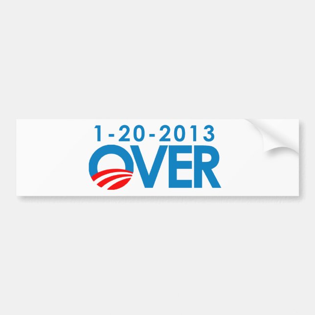 Autocollant De Voiture Anti-Obama Bumpersticker - plus de 1-20-2013 (Devant)