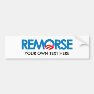 Autocollant De Voiture Anti-Obama Bumpersticker - remords