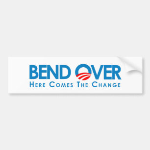 Autocollant De Voiture Anti-Obama - courbure plus de pour le changement