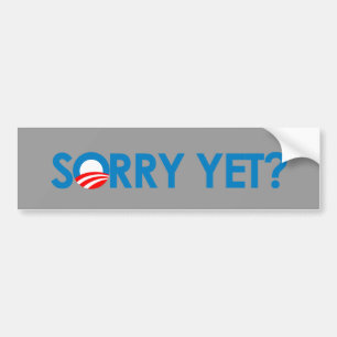 Autocollant De Voiture Anti-Obama - désolé encore