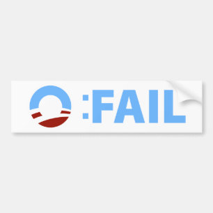 Autocollant De Voiture Anti-Obama : Échouer de Barack Obama