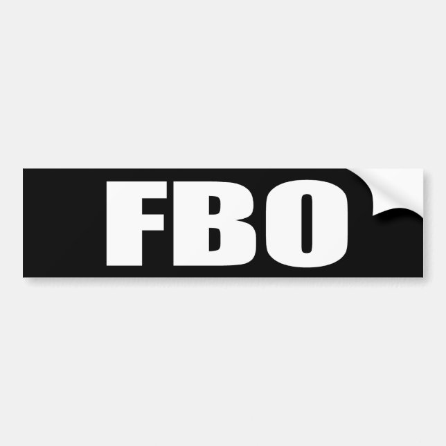 Autocollant De Voiture Anti-Obama - FBO (Devant)