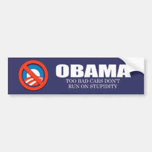 Autocollant De Voiture ANTI-OBAMA- les voitures trop mauvaises ne roulent