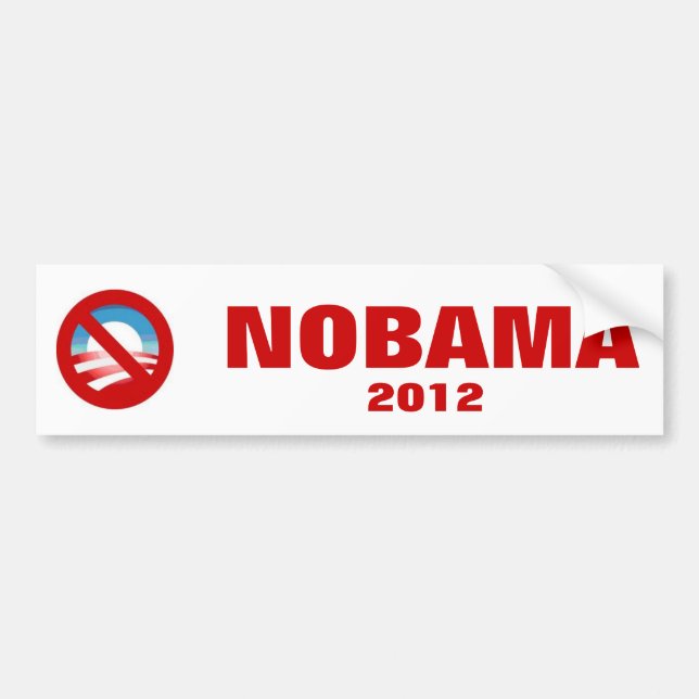 Autocollant De Voiture Anti Obama - NOBAMA (Devant)