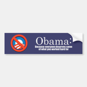 Autocollant De Voiture Anti-Obama - puisque chacun mérite votre argent