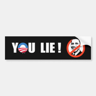 Autocollant De Voiture Anti-Obama - vous blanc d'adhésif pour pare-chocs