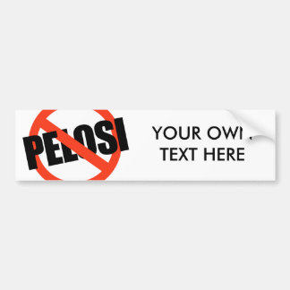 Autocollant De Voiture Anti-Pelosi/Anti-Nancy Pelosi