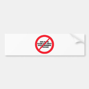Autocollant De Voiture Anti-Républicains