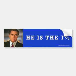 Autocollant De Voiture Anti-Romney 1%