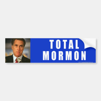 Autocollant De Voiture Anti-Romney mormon de total d'autocollant
