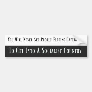 Autocollant De Voiture Anti-Socialist Bumper Sticker