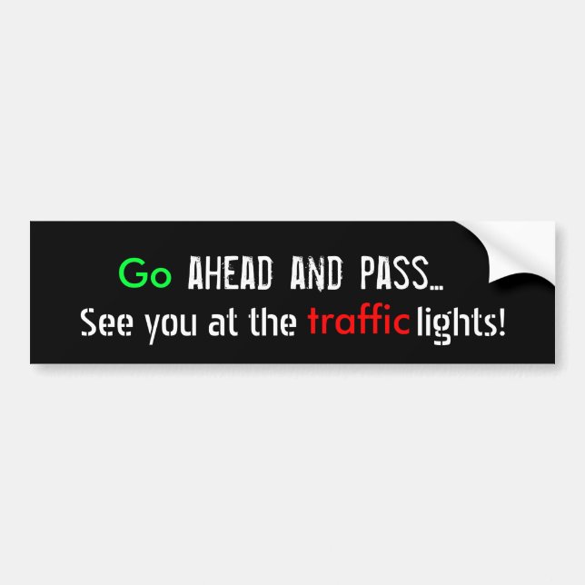 Autocollant De Voiture Anti-tailgater adhésif pour pare-chocs (Devant)