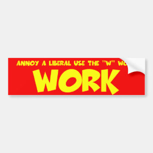 Autocollant De Voiture Anti travail libéral